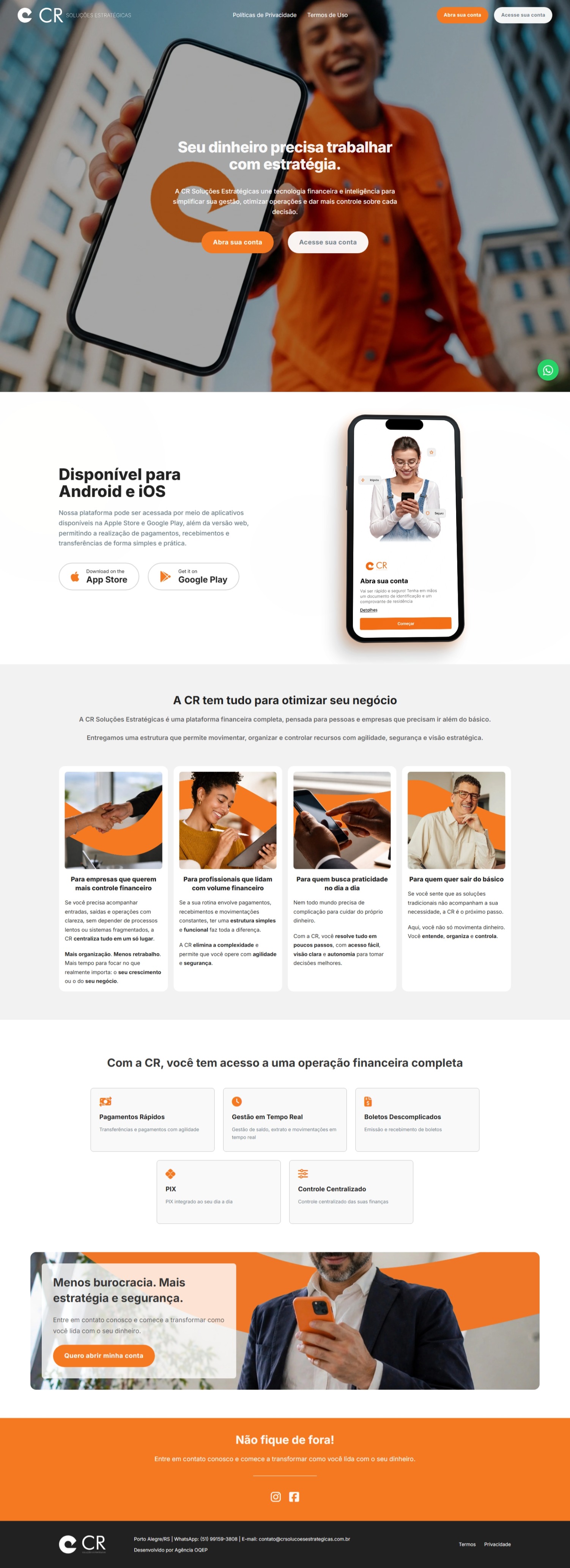 CR Soluções Estratégicas website preview image