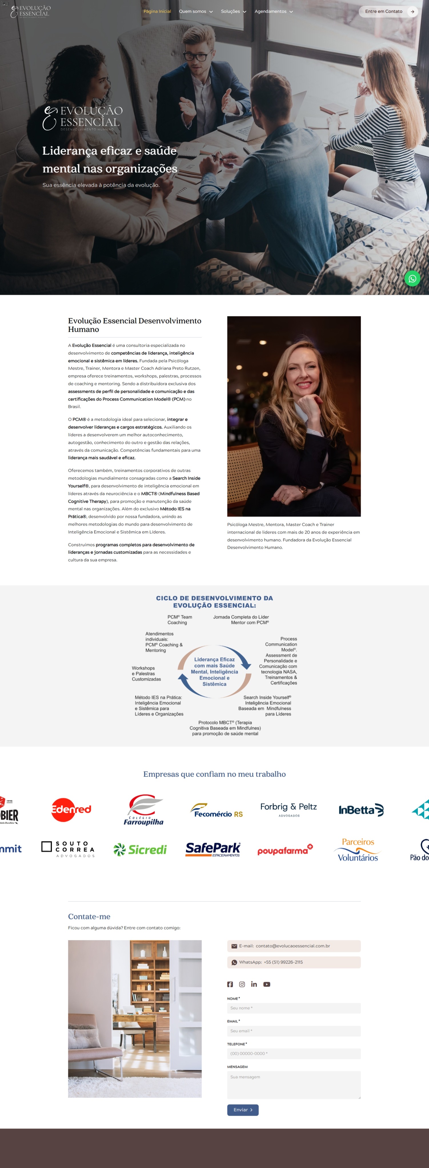 Evolução Essencial website preview image